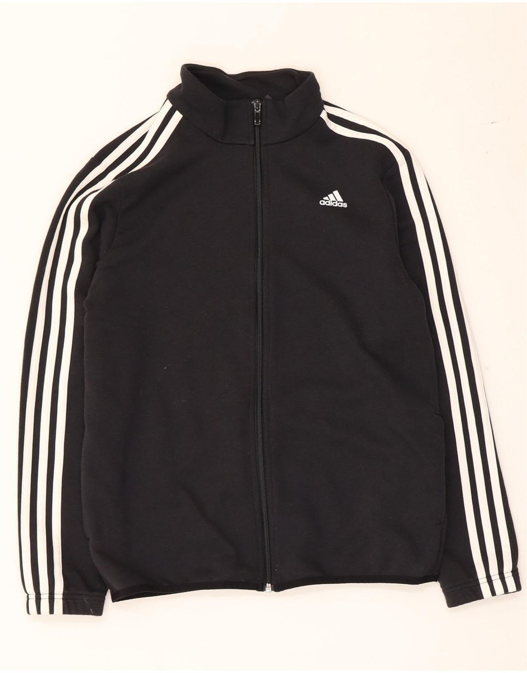 Adidas Chłopięca Dresowa Topowa Kurtka 13-14 Lat Czarna Bawełniana