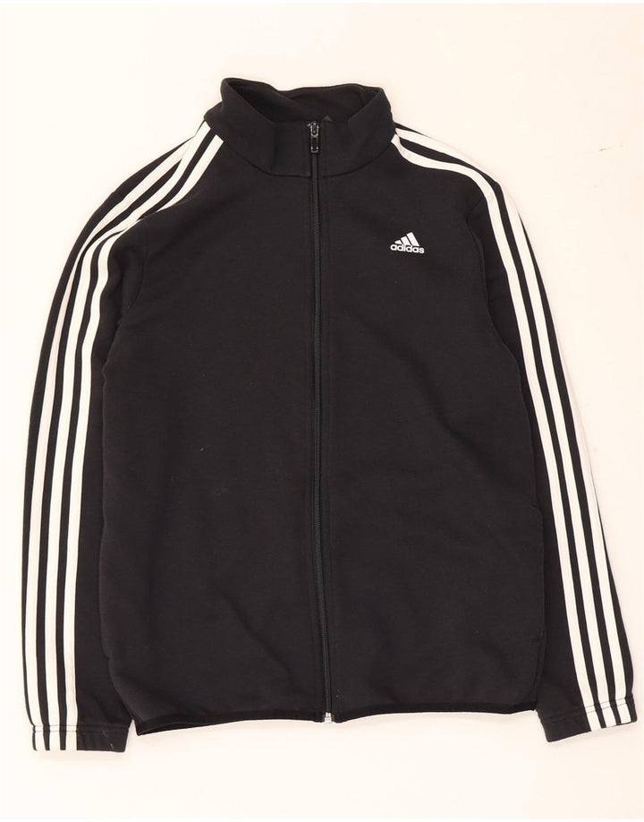 Adidas Chłopięca Dresowa Topowa Kurtka 13-14 Lat Czarna Bawełniana