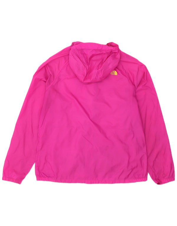 Damska kurtka przeciwdeszczowa z kapturem The North Face UK 18 XL, różowy nylon