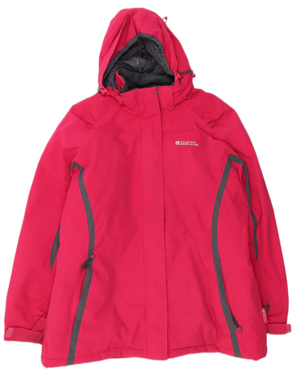 Damska kurtka wiatrówka Mountain Warehouse z kapturem, oversize, UK 18 XL, różowa
