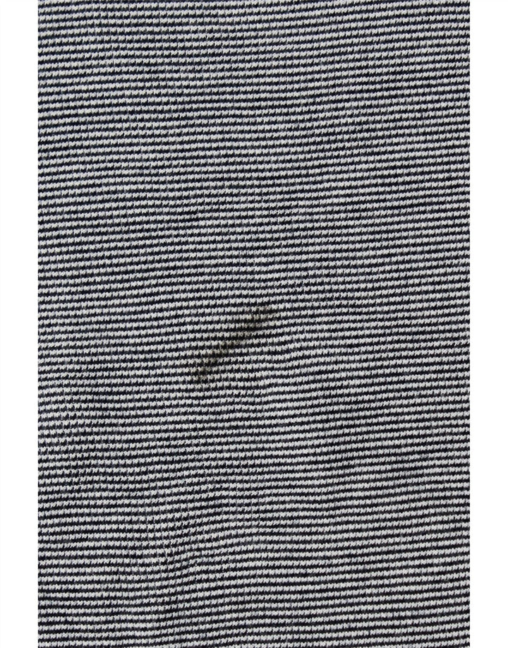 BONOBOS Męski top z długim rękawem XL, niebieski, bawełniany w prążki