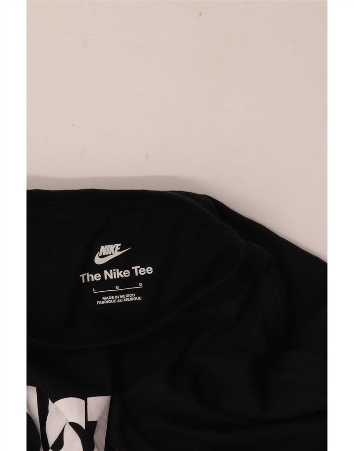 Męski T-shirt Nike z grafiką, duży, czarny