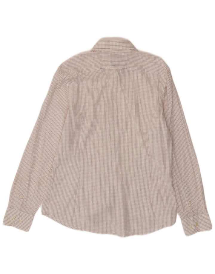 Koszula męska Massimo Dutti EU 42, duża, bawełniana w białą kratkę