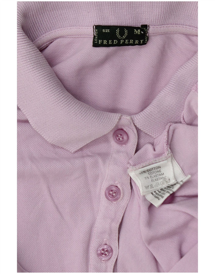 Damska koszulka polo Fred Perry UK 12, średni fiolet, bawełna