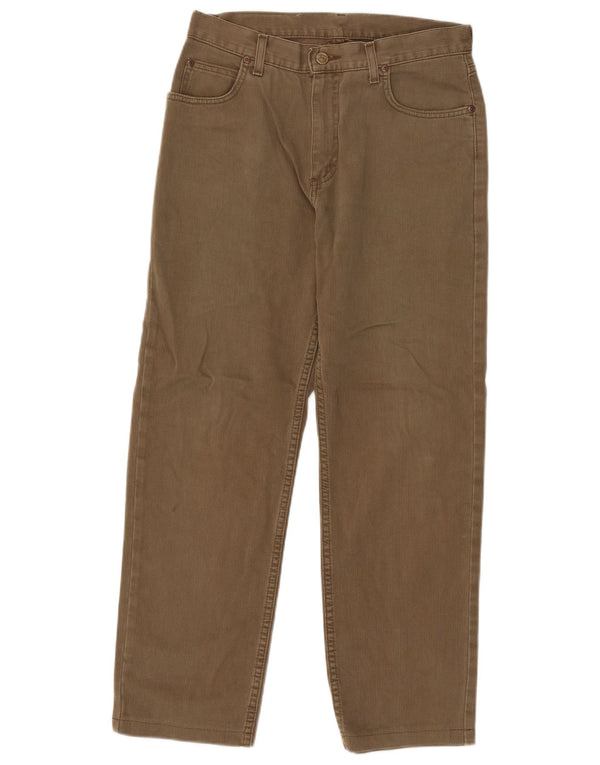 Męskie spodnie Lee Brooklyn Straight W32 L30, bawełna khaki
