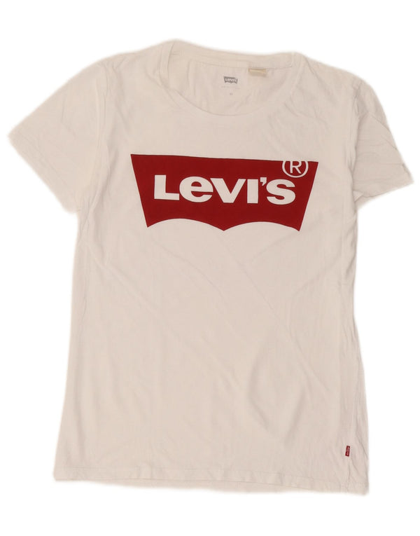 Damska koszulka z grafiką Levi's Top UK 6 XS, biała