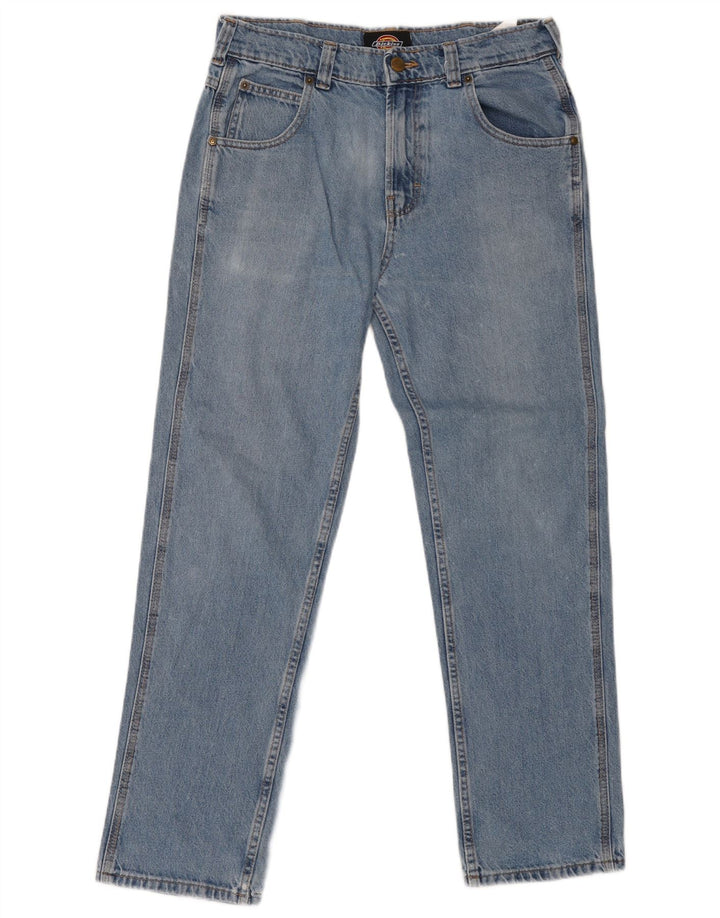 Damskie proste dżinsy DICKIES W28 L30 Niebieskie bawełniane