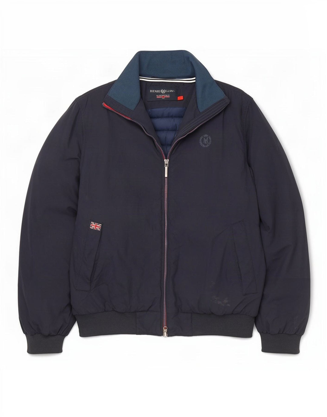 Męska kurtka bomber Henri Lloyd Graphic UK 40, duża, granatowa, nylonowa