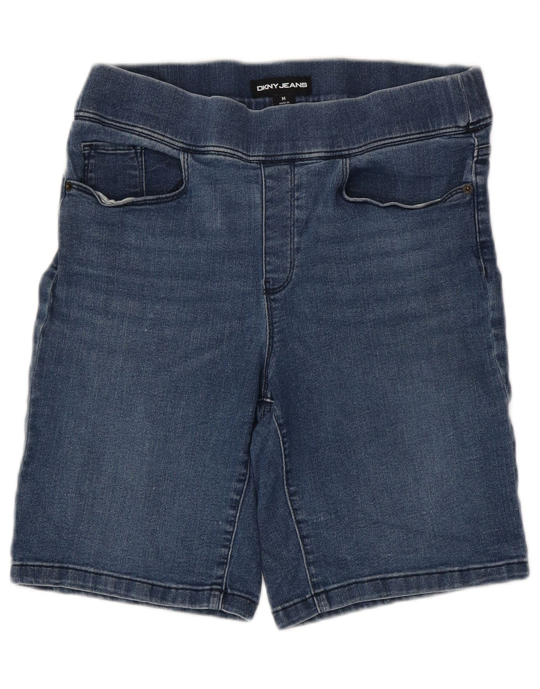 Damskie spodenki jeansowe DKNY, średnie W30, niebieska bawełna
