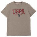 U.S. POLO ASSN. Mens Graphic T-Shirt Top Medium Grey Cotton