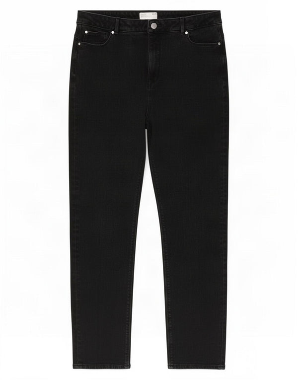 Marks & Spencer Damskie Sienna Straight Jeans UK 18 XL W36 L28 Czarna bawełna