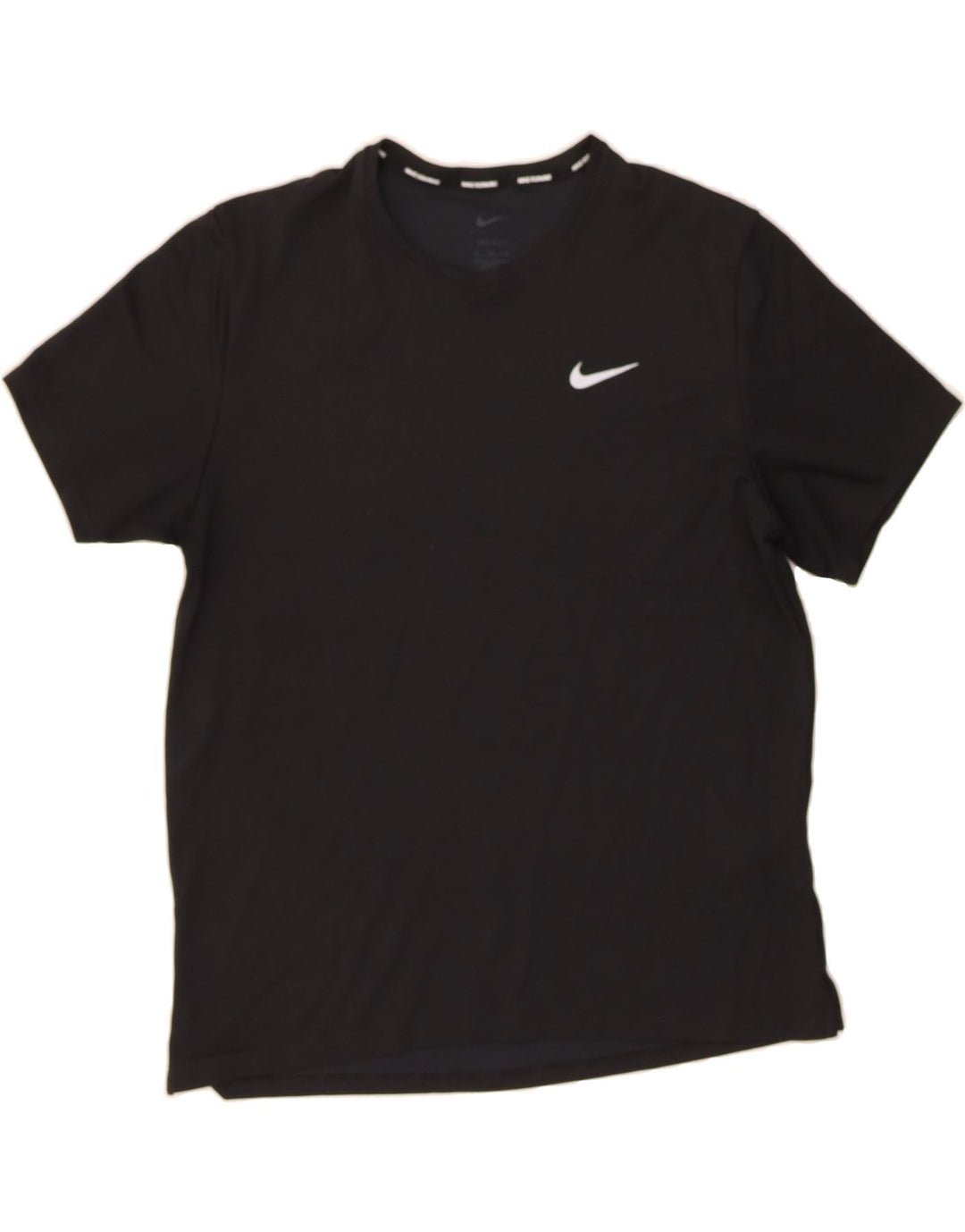 NIKE Mens Dri Fit T-Shirt Top Medium Black Polyester Vintage Nike and Second-Hand Nike from Messina Hembry 