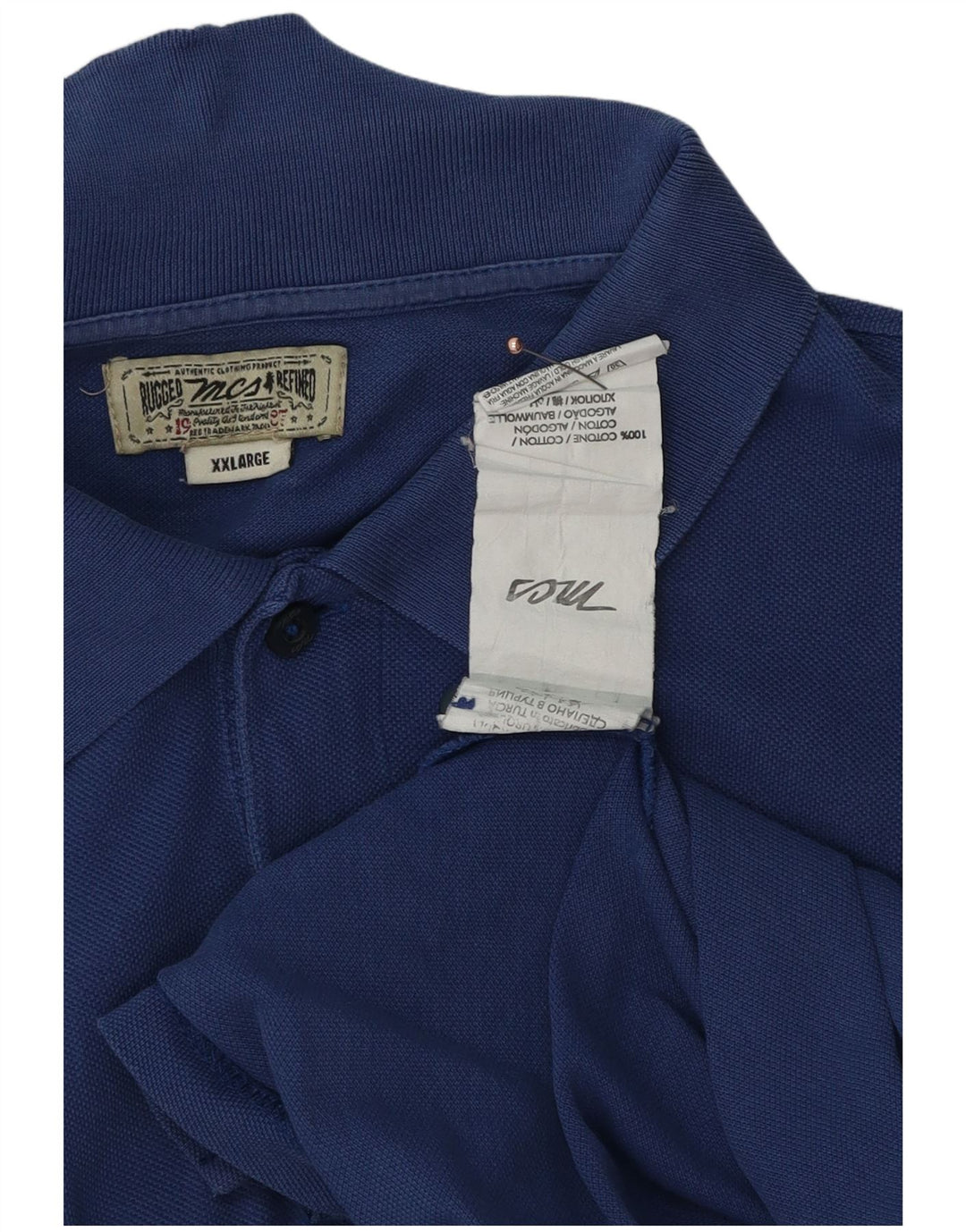 Męska koszulka polo Marlboro Classics 2XL, niebieska, bawełniana