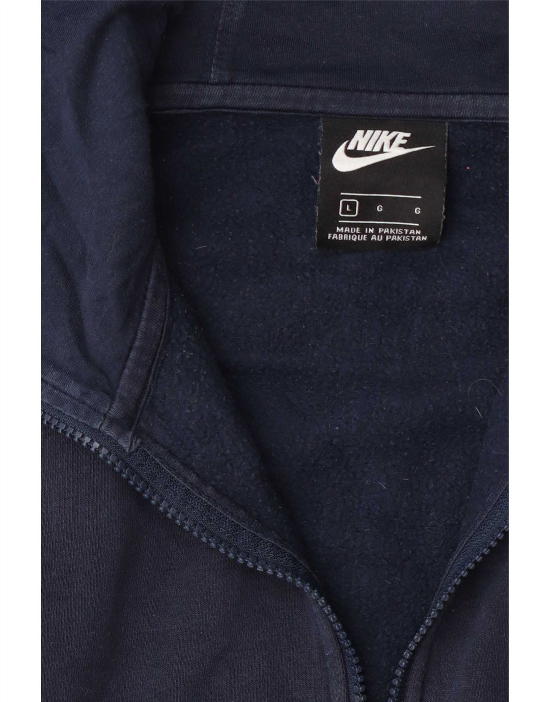 Męski sweter z kapturem i zamkiem Nike, duży, granatowy