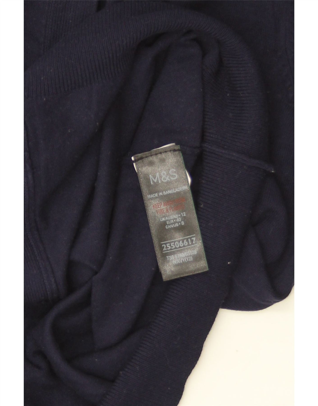 Sweter damski Marks & Spencer UK 12, średni granatowy, wiskoza