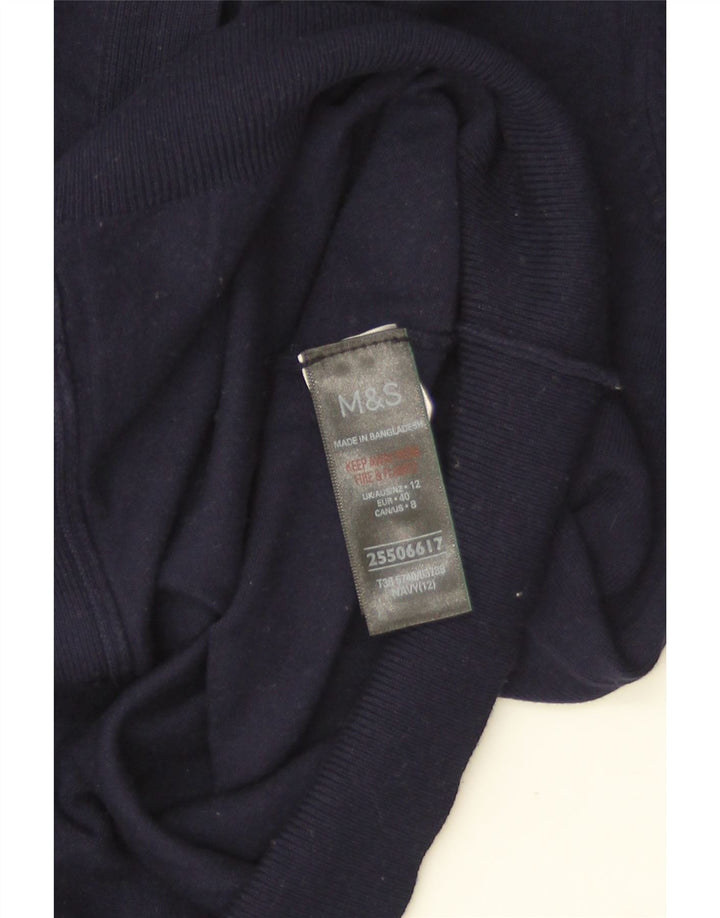 Sweter damski Marks & Spencer UK 12, średni granatowy, wiskoza