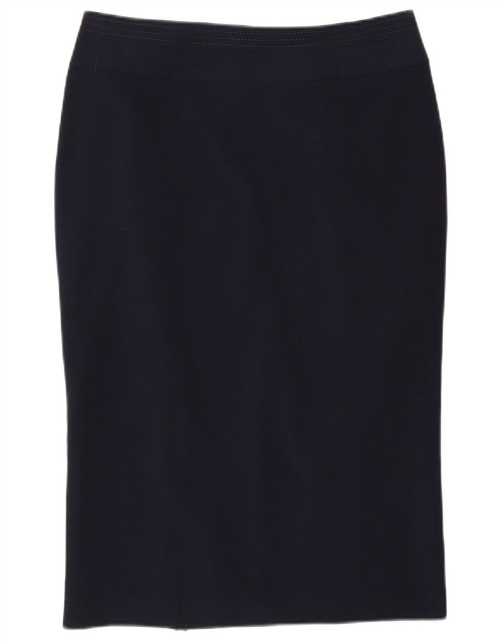 Marks & Spencer Damska spódnica ołówkowa UK 12 Medium W30 Granatowy poliester