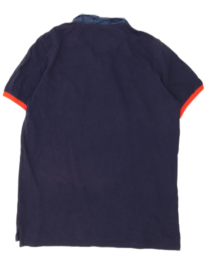 Męska koszulka polo Fila XL, granatowa, bawełniana