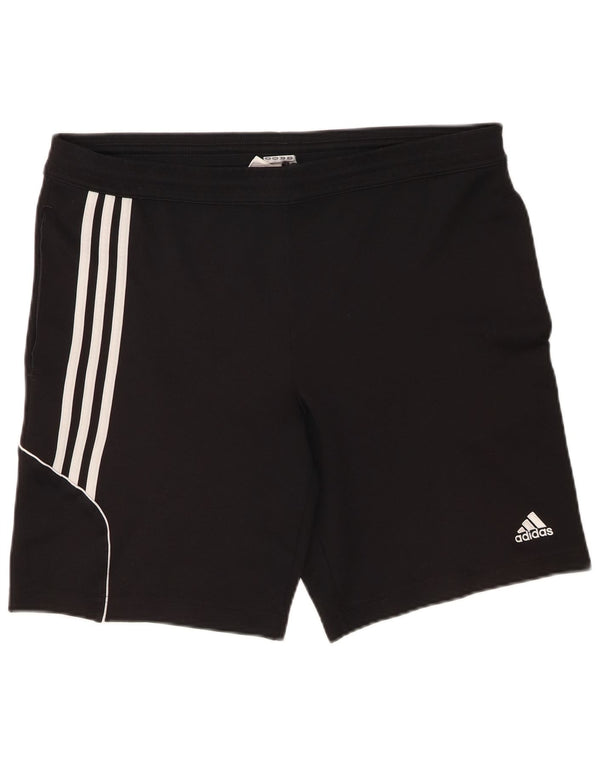 Męskie spodenki sportowe Adidas Climalite, duże, czarne, poliestrowe