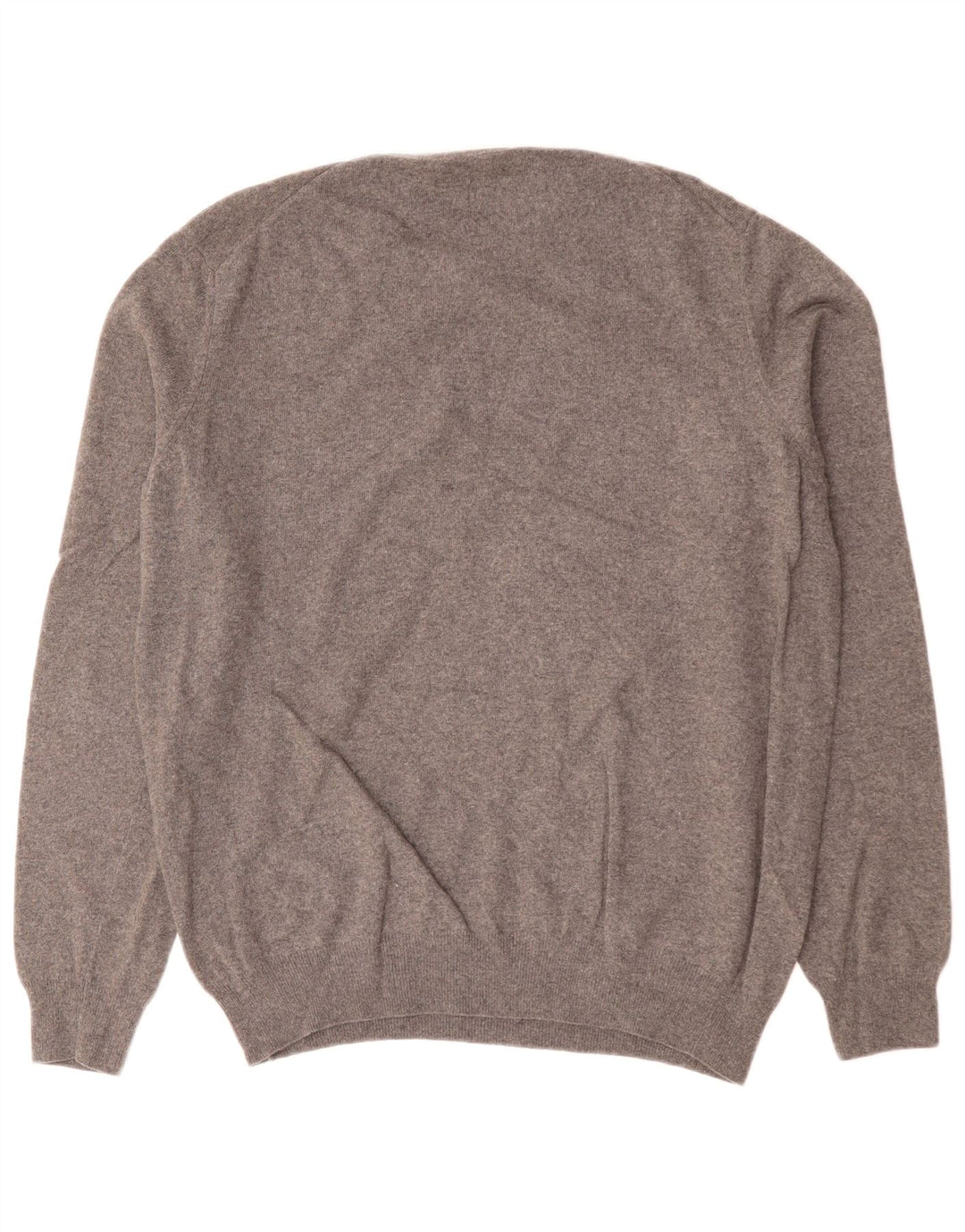 Męski sweter z okrągłym dekoltem Trussardi XL, szara wełna