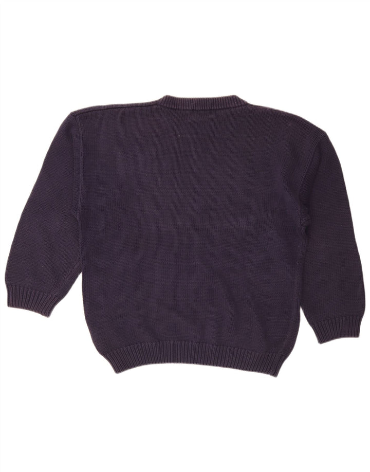 Męski sweter St. Bernard z okrągłym dekoltem, duży granatowy Argyle/Diament