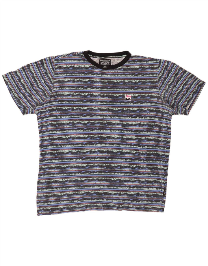Męska koszulka z grafiką BILLABONG Top 2XL, bawełniana w niebieskie paski