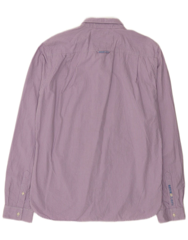 Koszula męska Superdry Extra Slim Fit 2XL, fioletowa, bawełniana w prążki
