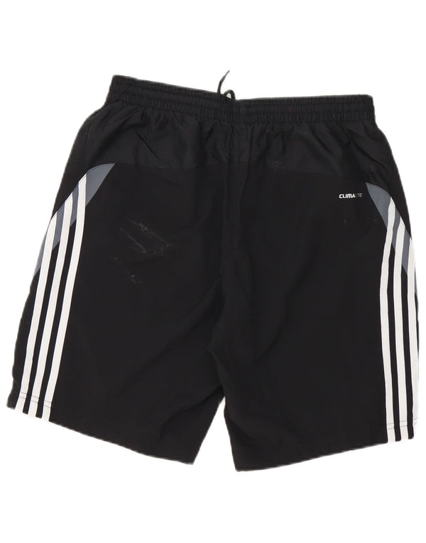 Męskie spodenki sportowe Adidas Climalite, mały, czarny poliester z blokami kolorów