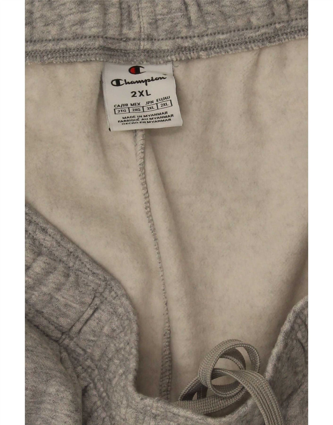 Męskie spodnie dresowe Champion, 2XL, szare, bawełniane w plamki