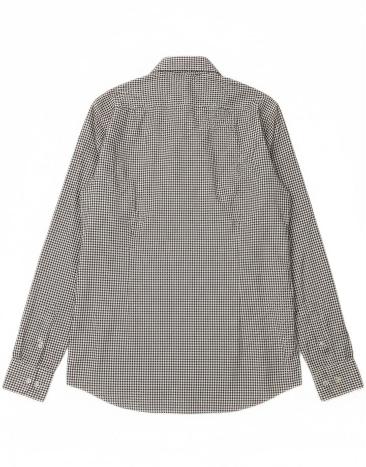 Koszula męska Hugo Boss Slim Fit, rozmiar 38 15, średnia biała kratka