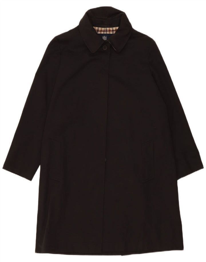 Płaszcz damski Aquascutum UK 14, duży, czarny poliester