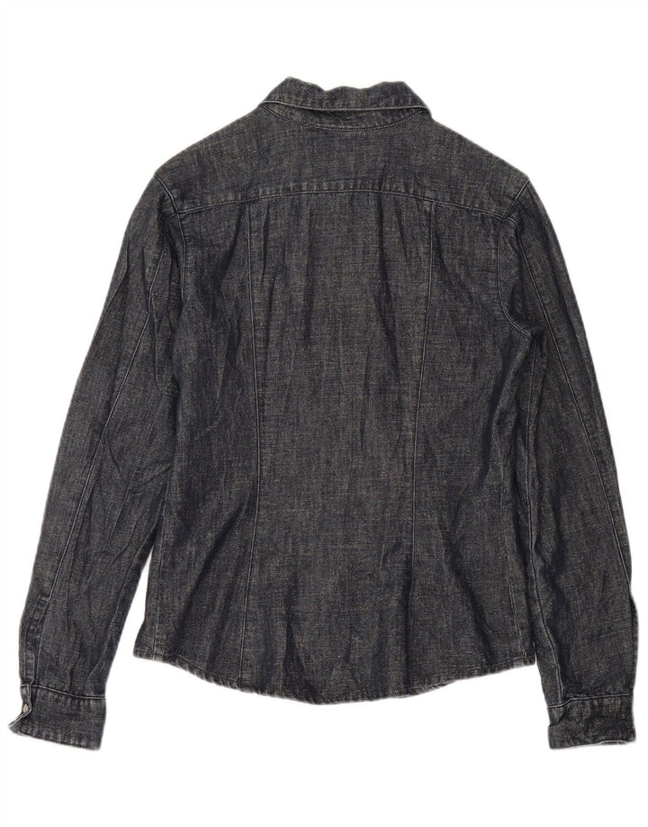 Koszula damska Vintage UK 12 Średni granat