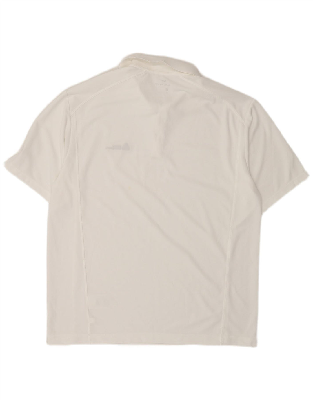 Męska koszulka polo Nike Dri Fit, duża, biała, poliestrowa