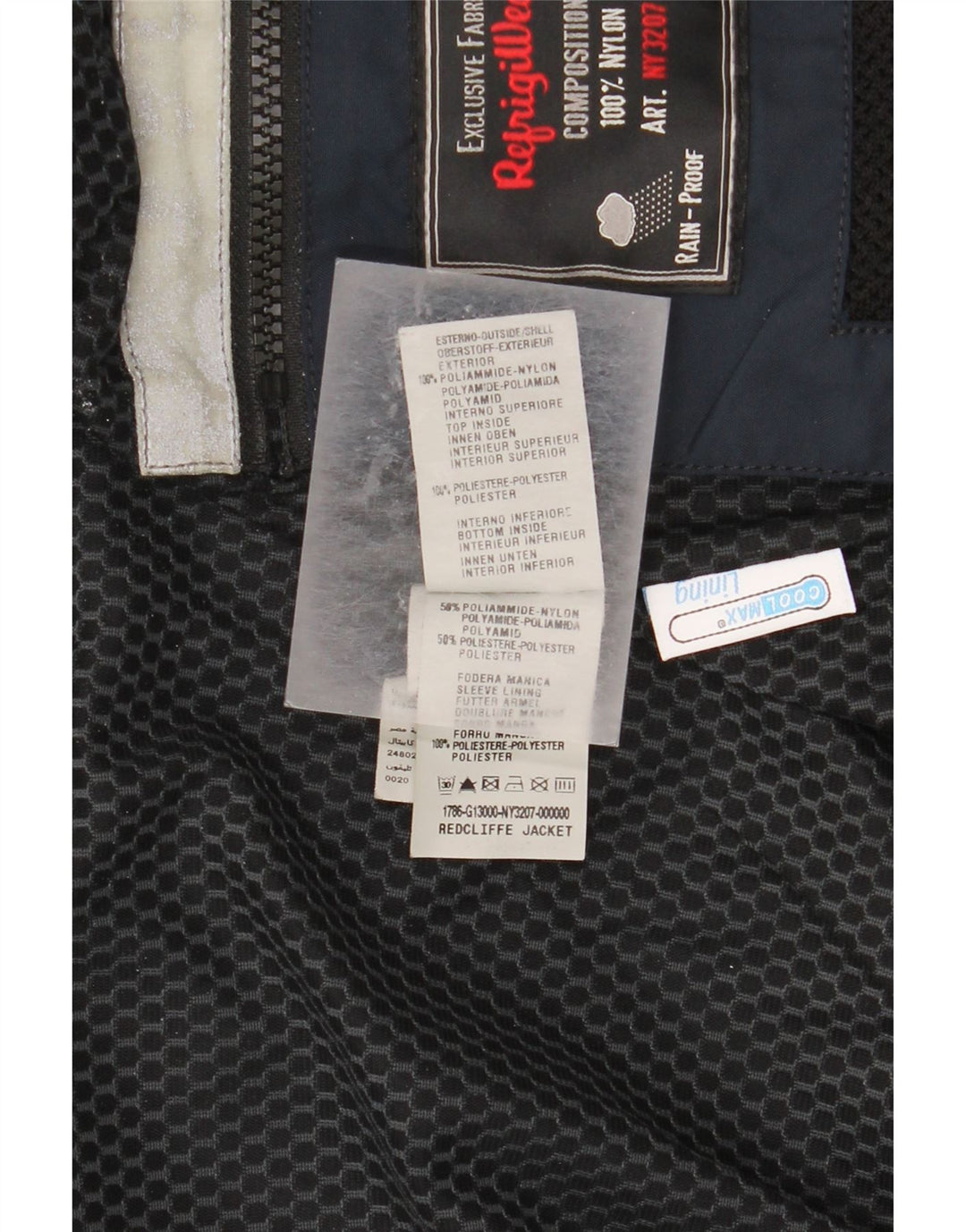 Męska kurtka bomberka Refrigiwear UK 40, duża granatowa, poliamidowa