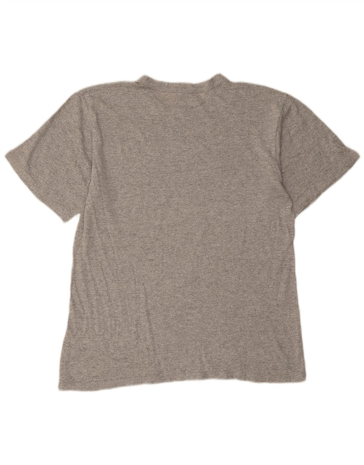 Męski T-shirt Champion z grafiką, duży, szary, nakrapiany