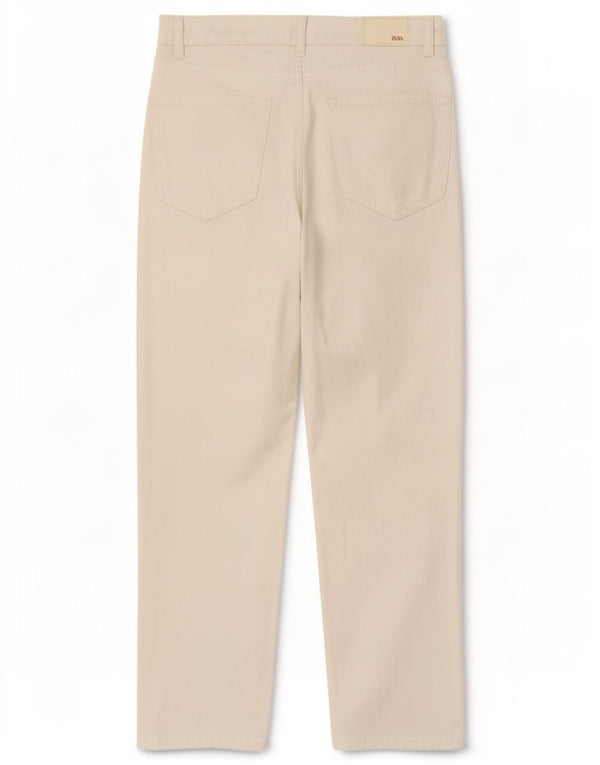 Damskie jeansy Zara z wysokim stanem, EU 36 XS W26 L26, biała bawełna