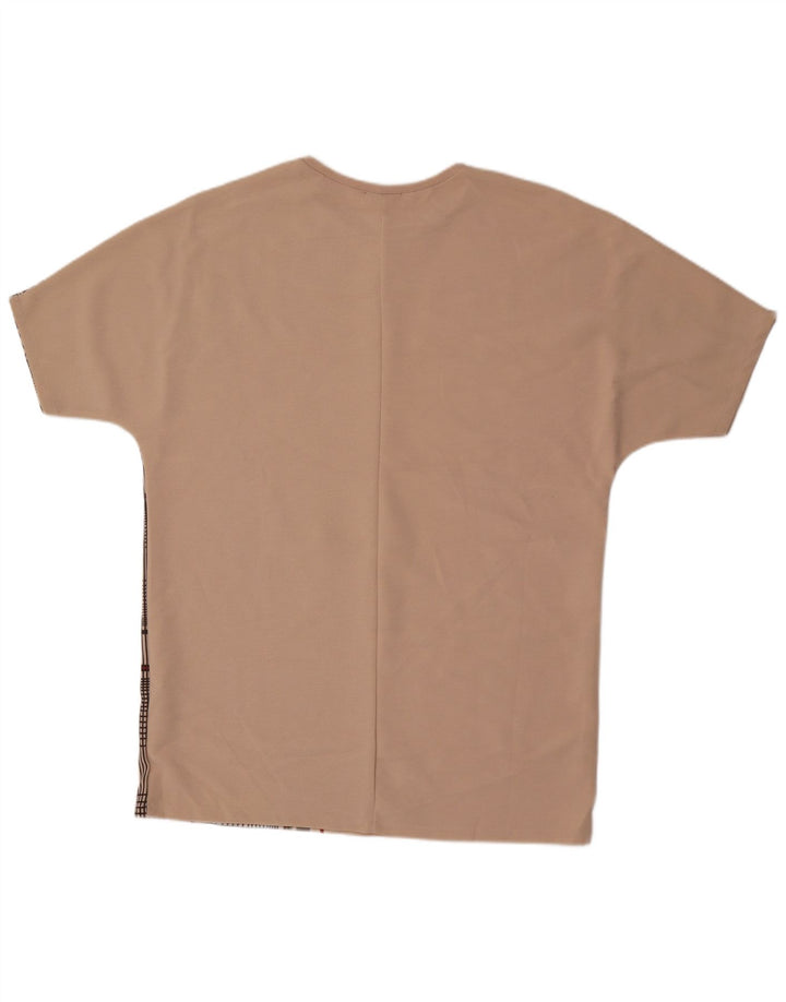 Damska sukienka oversize Zara typu shift UK 16, duży, beżowy, kwiatowy poliester