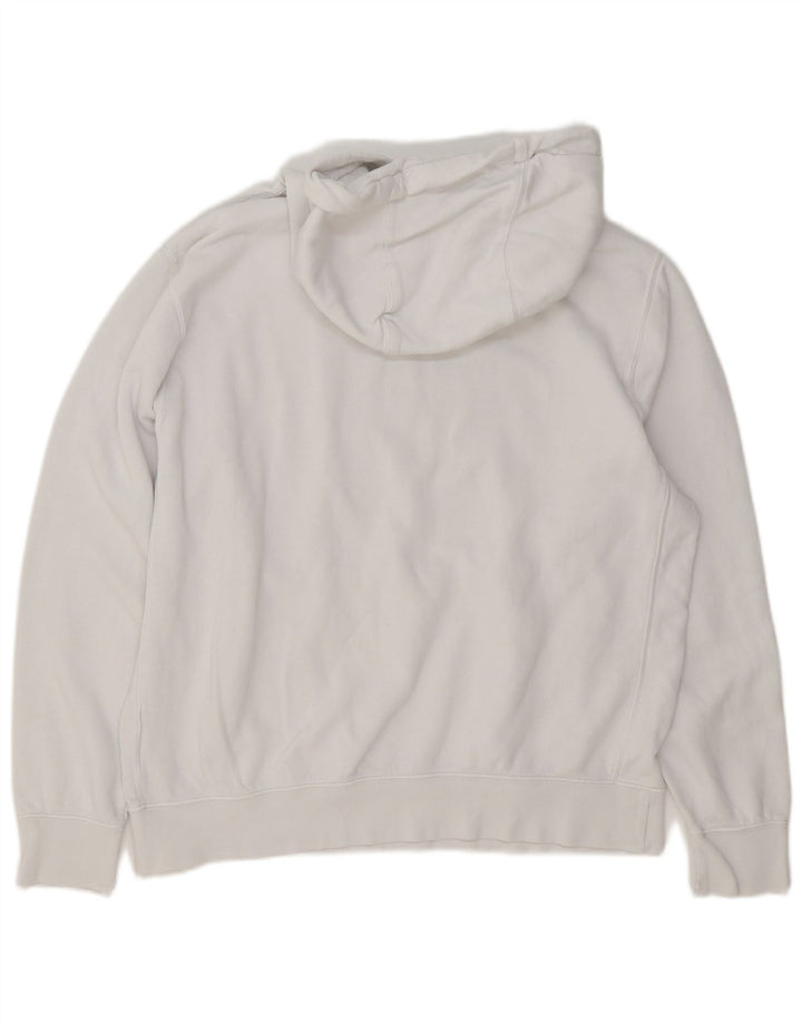 Męski sweter z kapturem Nike z grafiką, duży, biały, bawełniany