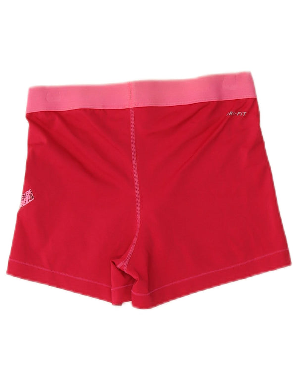 Damskie spodenki sportowe Nike Dri Fit Graphic UK 16, duże, czerwone, poliestrowe