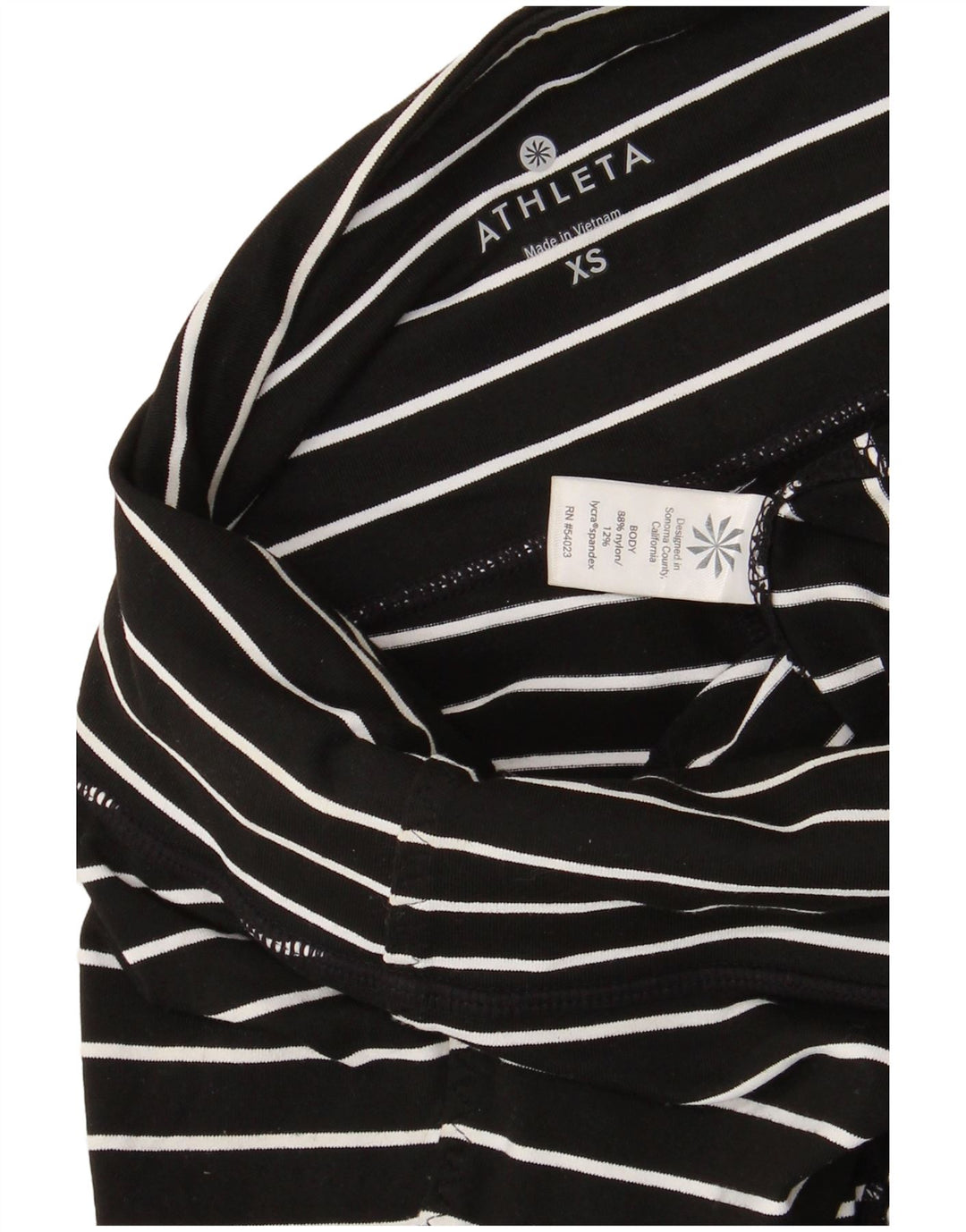 Legginsy damskie ATHLETA UK 6 XS, nylon w czarne paski