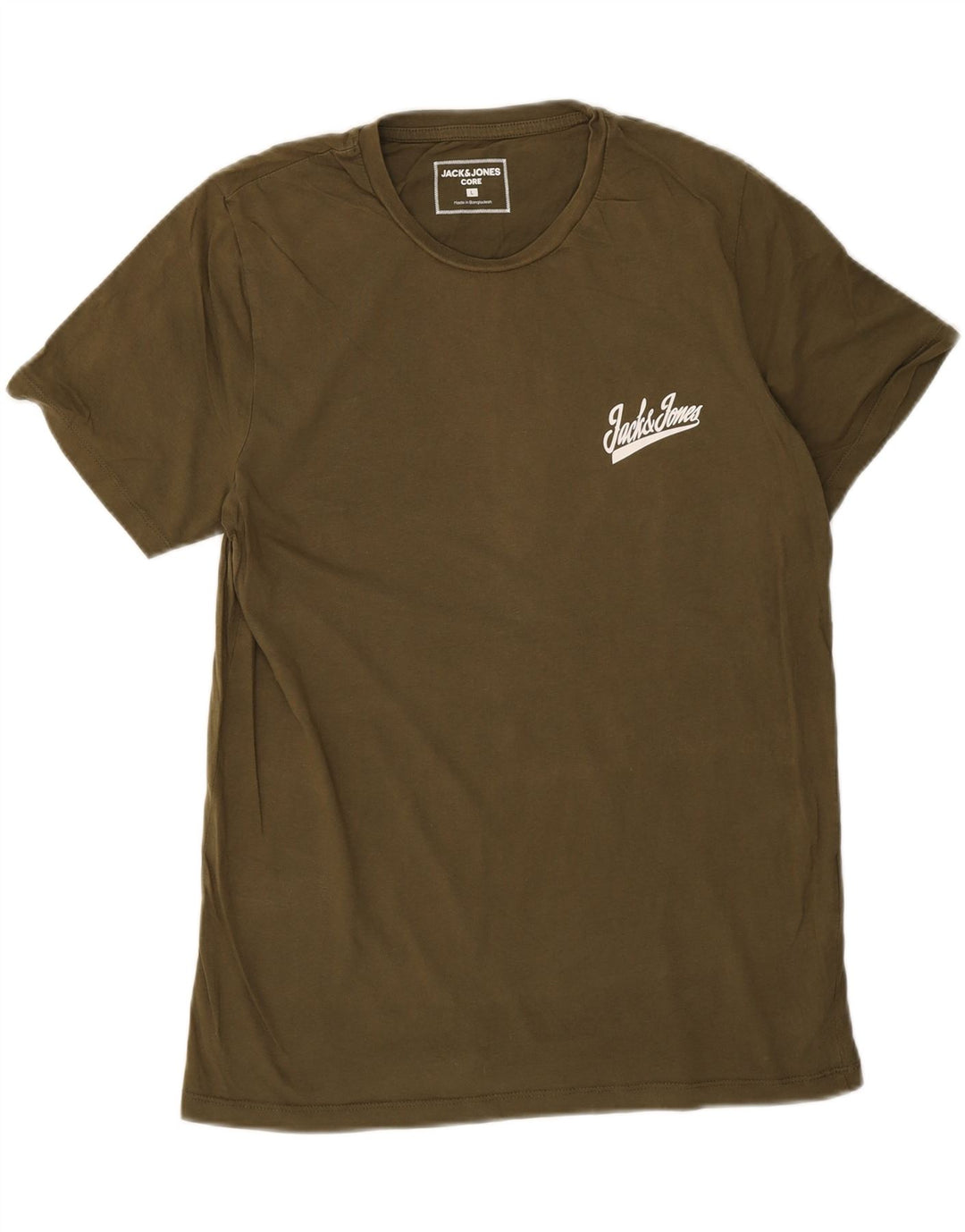 T-shirt męski Jack & Jones, duży, bawełniany khaki