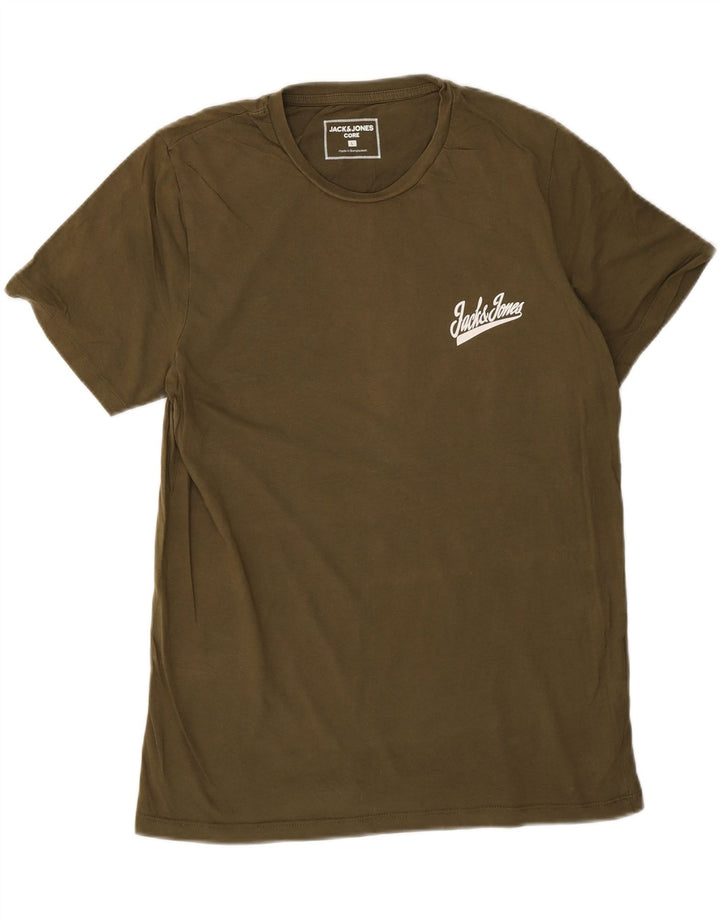 T-shirt męski Jack & Jones, duży, bawełniany khaki