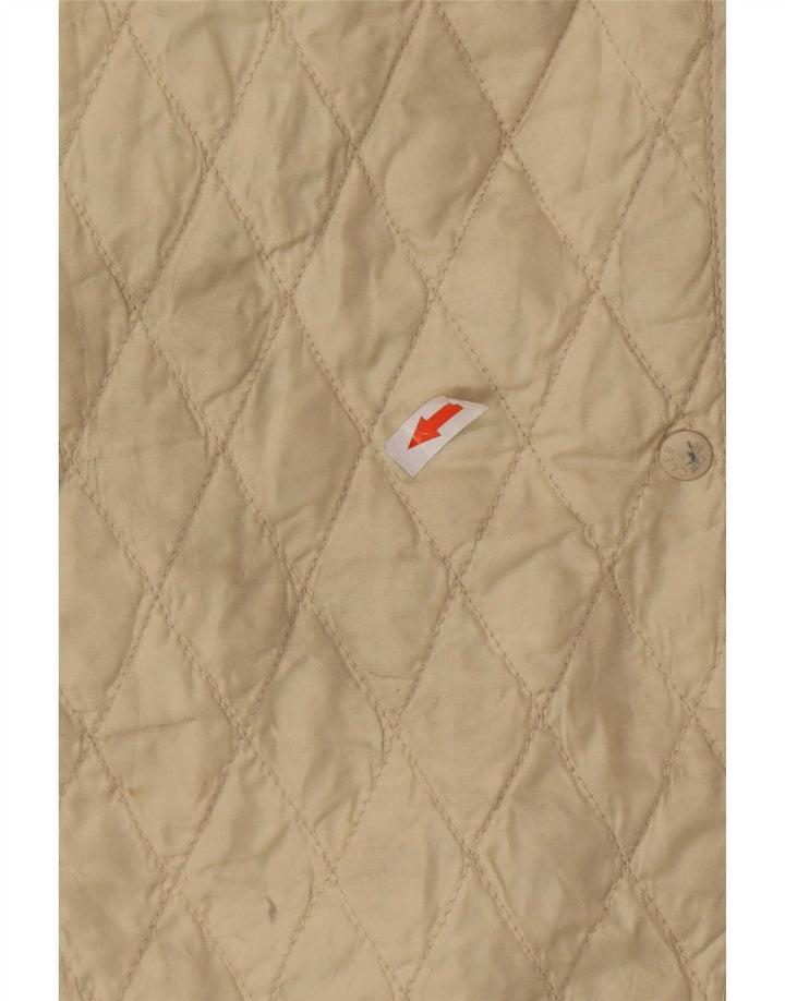 Damska pikowana kurtka Moncler rozmiar 4 XL, beżowa