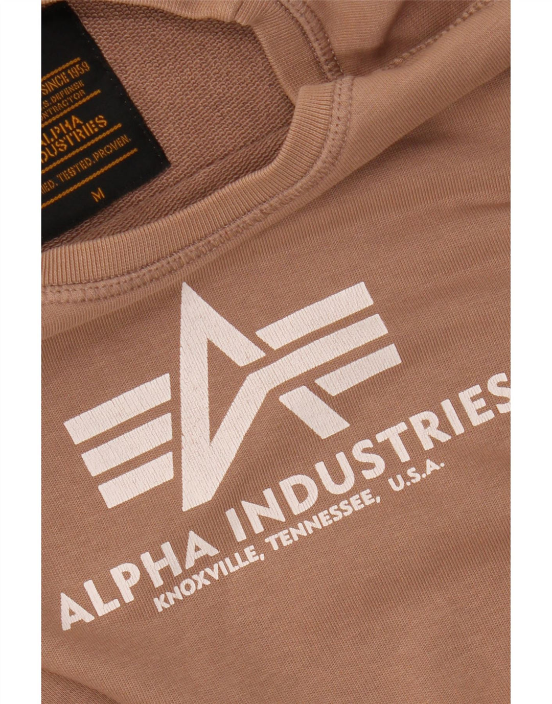 Damska bluza z grafiką ALPHA INDUSTRIES UK 14, średni brąz