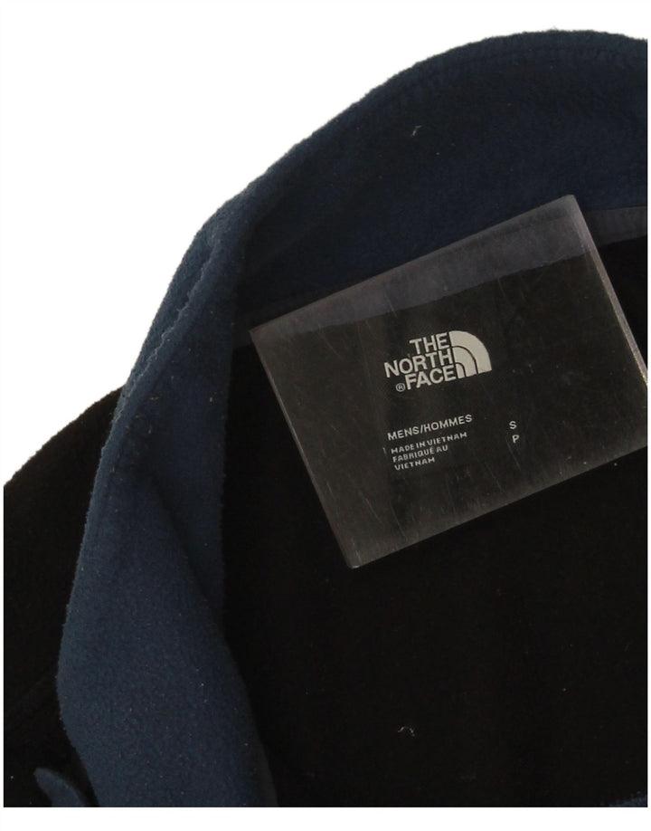Męska kurtka polarowa The North Face UK 36, mały, niebieski, poliester z blokami kolorów
