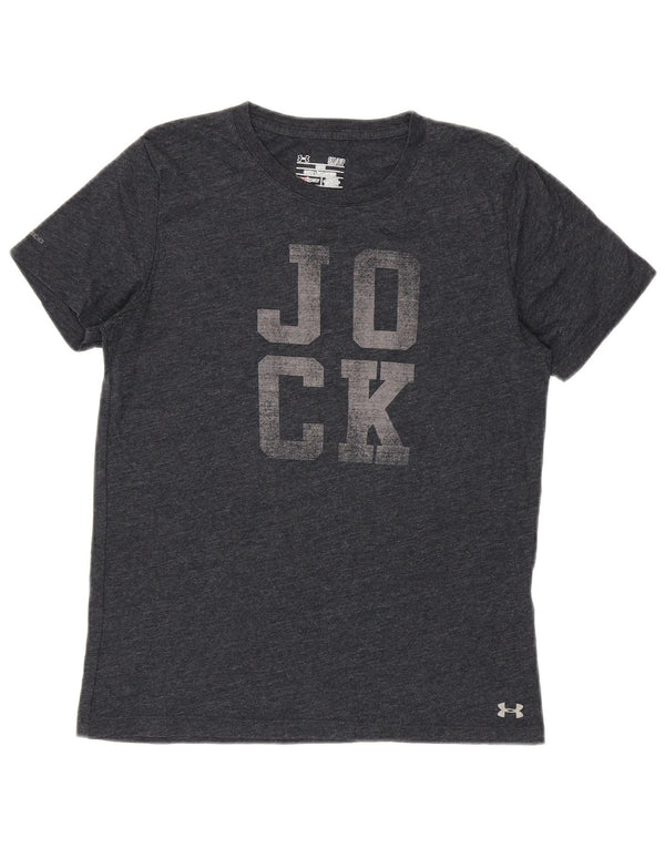 Damska koszulka z grafiką Under Armour Heat Gear Graphic Top UK 10 Small Grey