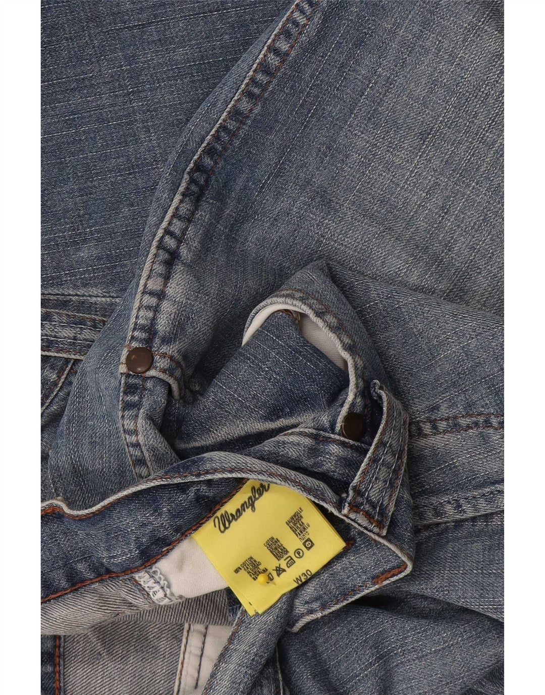 Męskie spodenki jeansowe Wrangler Cargo W30 Średnioniebieskie, bawełniane