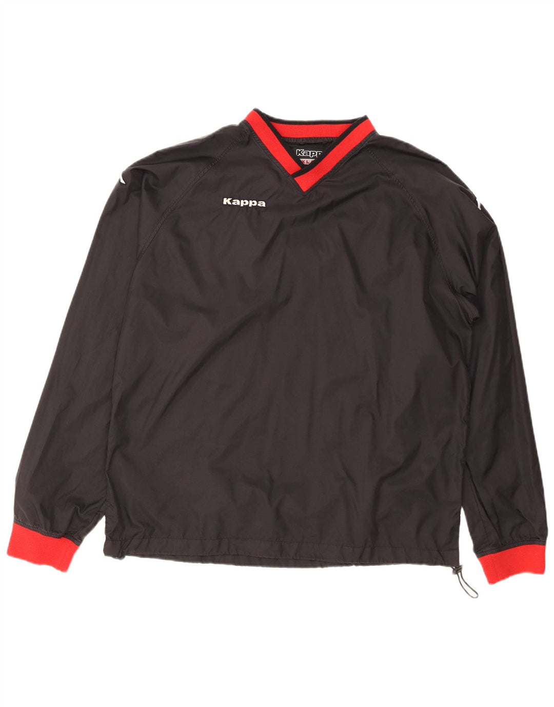 Męski dres KAPPA, top 2XL, czarny poliester z blokami kolorów