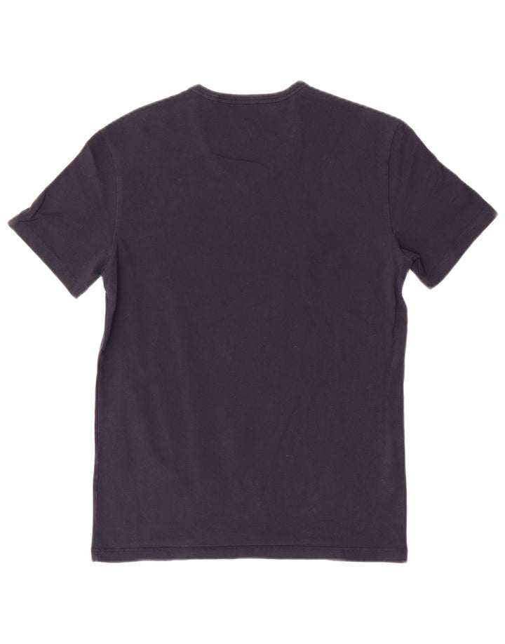 Męski T-shirt Guess z grafiką, średni granatowy
