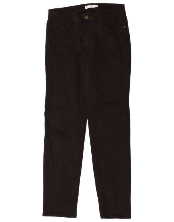 Damskie proste dżinsy Zara EU 40 Medium W30 L30 Czarna bawełna